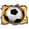 Samolepící díra na stěnu Horí píla futbal 95x64 cm