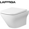 Cersanit - SET B332 WC mísa LARGA SQUARE CleanoOn + sedátko SLIM WRAP (S701-473)
