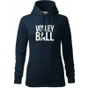 Volleyball nápis - Mikina dámská Cape s kapucí - XS ( Tmavomodrá (takmer čierna) )