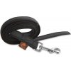 Firedog Pogumované vodítko 20 mm 1,2 m bez rúčky čierne