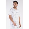 Plachetnice pánská noční košile kr.rukáv bílá