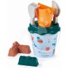 Vedro set s krhlou Rytieri Knights Beach Summer Écoiffier 17 cm s lopatkou a 2 formičkami v tvare hradu od 18 mes