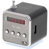 KIK Dobíjacie prenosné rádio Bluetooth LCD reproduktor TD-V26 sivé KX5773