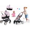 Set kočík trojkombinácia Puschair Pink Maxi Cosi&Quinny Smoby s 30 cm bábikou Bébé Calin Maria