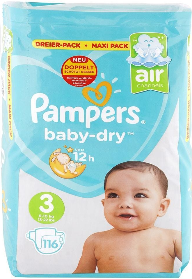 pampers baby dry 3 cena