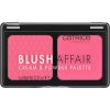Catrice Blush Affair Cream & Powder Palette krémová a púdrová lícenka 020 pleasing pink 6 g