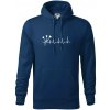 EKG šípky - Mikina pánska Cape s kapucňou - 3XL ( Polnočná modrá )