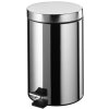 BISK Erga Basic, odpadkový kôš guľatý 3l, chrómová, ERG-02479