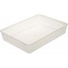 Keeeper plastový košík 37x25x6,4cm transparentný
