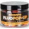 Mikbaits Boilies Fluo Pop Up Broskyňa Korenie 150ml 14mm