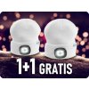 Eco Light Čiapka s nabíjateľným LED svetlom 1W, 250mAh, 6500K, biela, 1+1 zadarmo! [EC20590]
