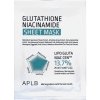 APLB Glutathione Niacinamide Sheet Mask hydratačno-rozjasňujúca maska 25 ml