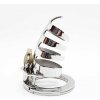 Black Label The Classic Stainless Steel Cock Cage Silver