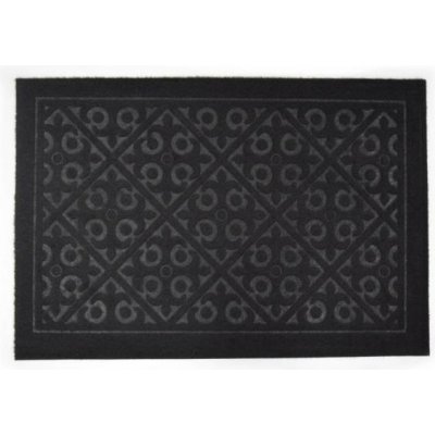 Kinekus ORNAMENT guma textil čierna 40x60 cm