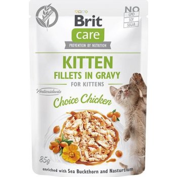 Brit Care Cat Kitten Fillets in Gravy Choice Chicken 85 g