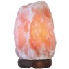 Soľná lampa svietiaca so žiarovkou 230V, tvar kameňa, 1-2 kg