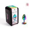 Secret Play Metal Butt Plug Rainbow Small Size 7 Cm