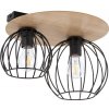 Sigma Prisadený luster CYBER 2xE27/60W/230V drevo/čierna SI0232 + záruka 3 roky zadarmo + záruka 3 roky zadarmo