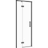 Cersanit Larga sprchové dvere 80 cm výklopné čierna matná/priehľadné sklo S932-127