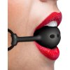 Fetish submissive bondage - breathable silicone ball gag