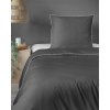 Elegantné posteľné obliečky s lemovkou PURE v tmavosivej farbe