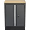 Matabro SET-CA01070, Dvojdverová skrinka s drevenou pracovnou doskou | 1 polica | 680x465x950 mm