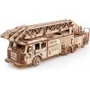 Drevené mechanické 3D puzzle - Hasičské auto Eco Wood Art
