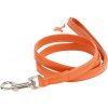 COLLAR Kožené vodítko Glamour, 122cm/9mm, oranžové