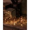 SIRIUS LED dekoratívny reťaz, sklenené lampióny, hnedé, 1,5m