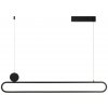 IMMAX NEO LITE OVALE SMART závěsné svítidlo černé 122cm 50W s podporou BEACON, Wi-Fi, TUYA