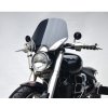 Loster 1 MS - Plexisklo pre Yamaha XV 1700 Road Star Warrior 2002-2010, Farba plexiskla svetlo dymové, Farba montážnej sady Strieborná