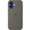 iPhone 16 Plus Silicone Case with MS - Stone Gray