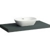 Laufen Lani - Doska pod umývadlo, 99 cm, stredový výrez, sivá H4046611122661