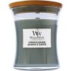 WoodWick Evergreen Cashmere vonná sviečka s dreveným knôtom 275 g