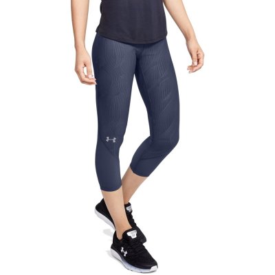 Legíny Under Armour W Fly Fast Jacquard Crop Blue Ink - XS