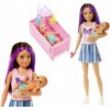 Barbie pestúnka Skipolly Pocketer + miminko a doplňky