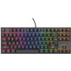 Genesis herná mechanická klávesnica THOR 303/TKL/RGB/Outemu Peach Silent/Drôtová USB/US layout/Čierna NKG-1881