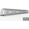 Stojan na 12 bicyklov SPIRAL, 330 cm nerezový