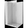 MEXEN/S - Velar L Sprchová zástena posuvná Walk-in 110 x 200 cm, transparent 8 mm, biela 871-110-003-03-20