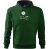 Volejbalová sieť - Mikina pánska Cape s kapucňou - L ( Fľaškovozelená )