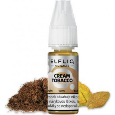 Elf Bar Elfliq Salt Cream Tobacco 10 ml 10 mg