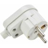 Solight P70 zástrčka uhlová, IP20, biela
