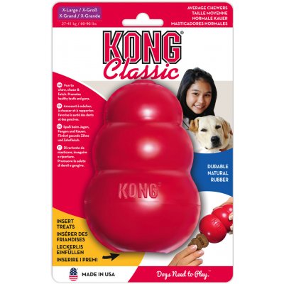 KONG Classic červený - výhodné balenie: 2 x veľ. XL