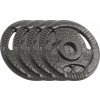 Rebel Active Sada litinových závaží Rebel 4x1,25 kg, otvor 31 mm, deska s rukojeťmi,