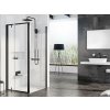 Ravak Pivot sprchové dvere 80 cm výklopné čierna matná/priehľadné sklo 03G40300Z1