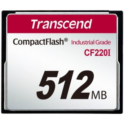 Transcend Industrial CompactFlash CF220I 512MB TS512MCF220I od 28,5 € -  Heureka.sk