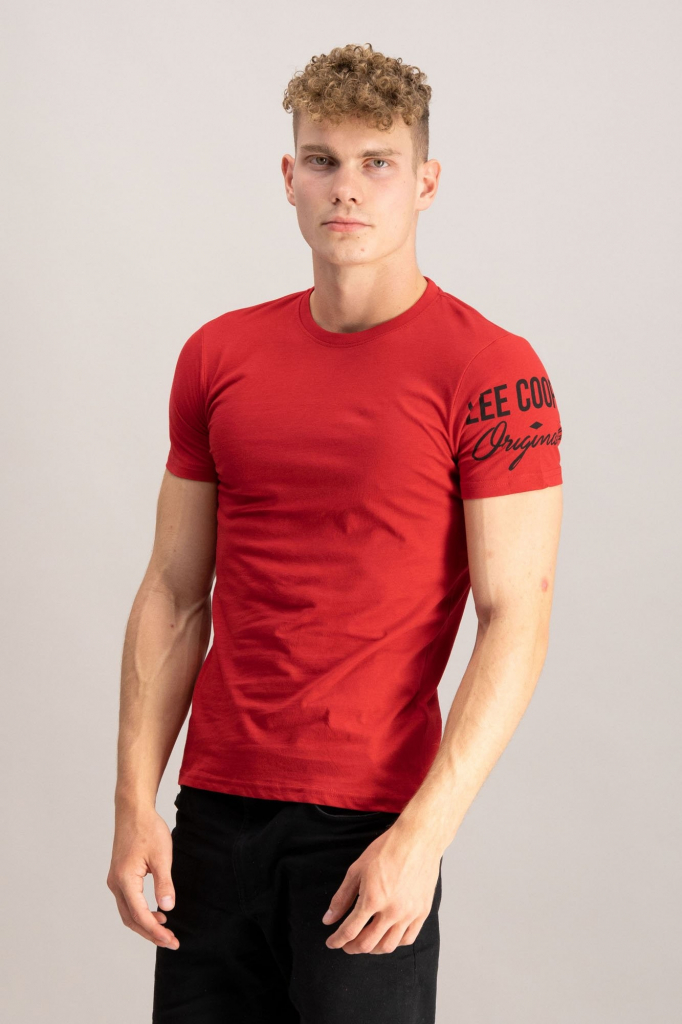 Lee Cooper pánske tričko červené
