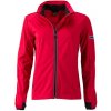 James & Nicholson (Daiber) Dámska športová softshellová bunda JN1125 - Svetločervená / čierna | M