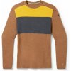 SMARTWOOL Pánske tričko M CLASSIC THERMAL MERINO BL COLORBLOCK CREW depp fox hnedá/horčica Veľkosť: XL