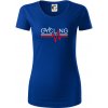 Cycling ekg - Dámske tričko z organickej bavlny Origin (GOTS) - 2XL ( Kráľovská modrá )
